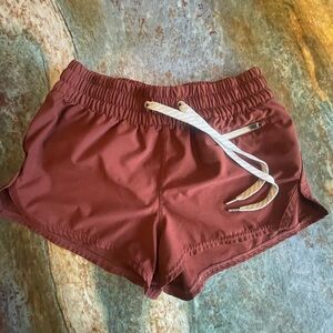 Vuori Women's Maroon Athletic Shorts
